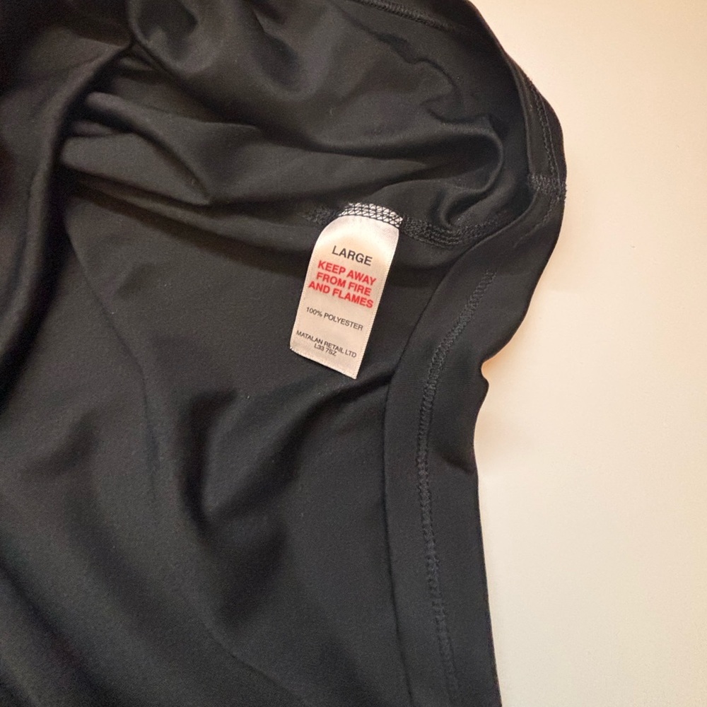 Luxe Black Racerback Tank Top - Picture 3 of 5